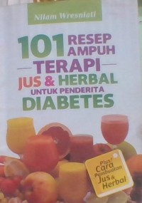 Image of 101 resep ampuh terapi jus & herbal untuk penderita diabetes