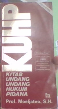 Image of KUHP: Kitab Undang undang Hukum Pidana