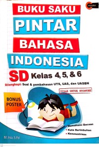 Image of Buku Saku Pintar Bahasa Indonesia SD Kelas 4,5, & 6