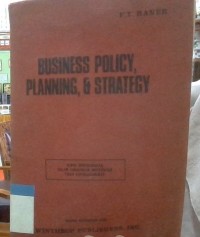 Image of Business Policy, Planning, & Strategy