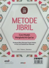 Image of METODE JIBRIL Cara Mudah Menghafal Al-Quran